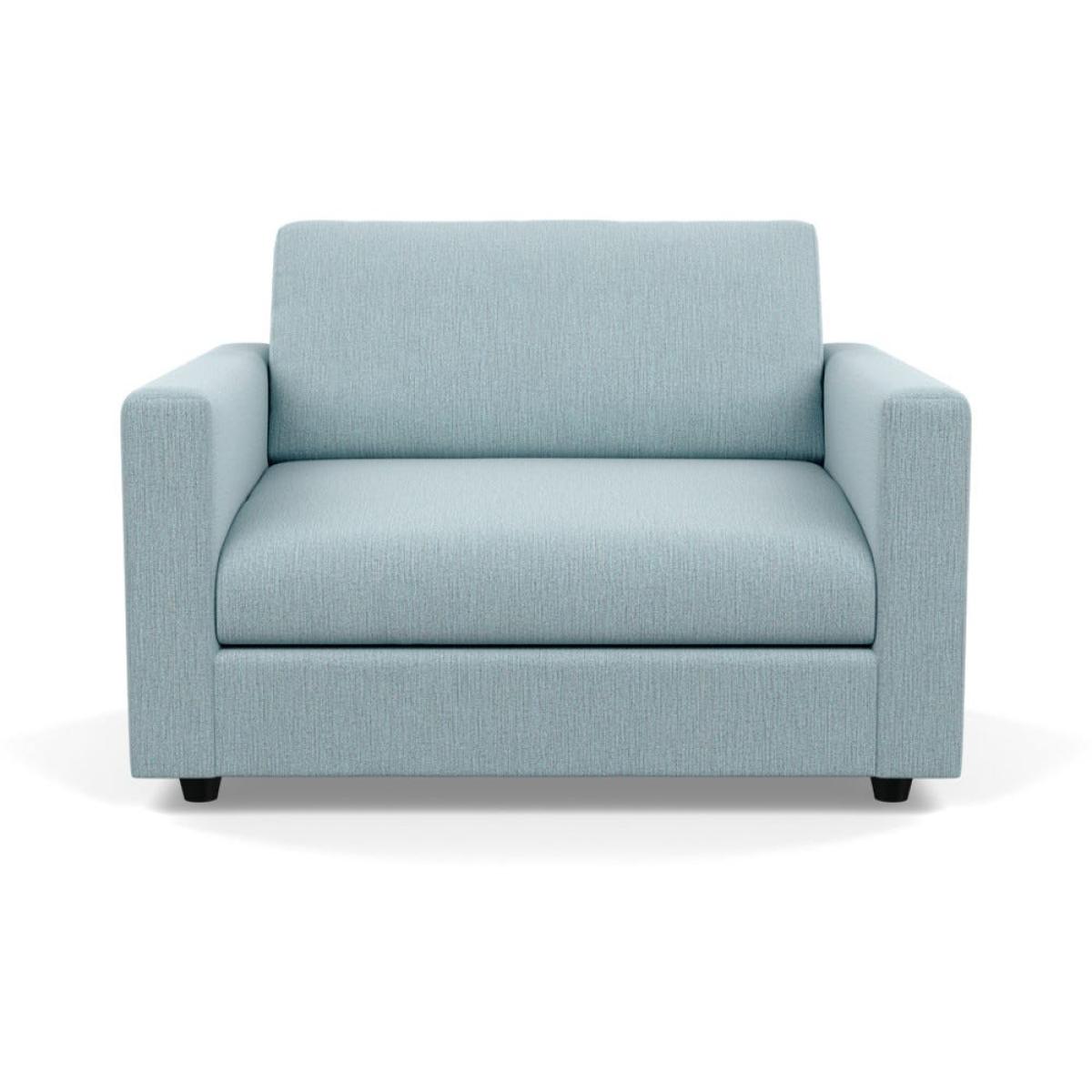 Heal's Nimbus II Loveseat Smart Linen Mix Duck Egg Black Feet – image 2