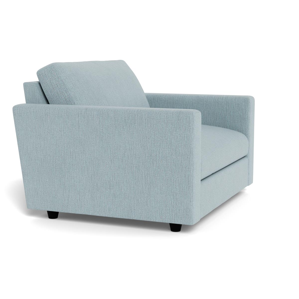 Heal's Nimbus II Loveseat Smart Linen Mix Duck Egg Black Feet – image 3
