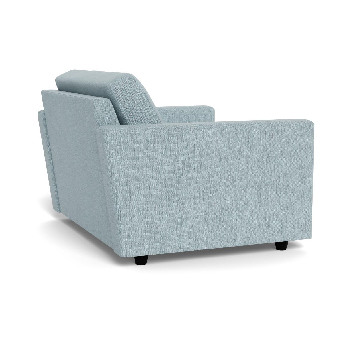 Heal's Nimbus II Loveseat Smart Linen Mix Duck Egg Black Feet – image 5
