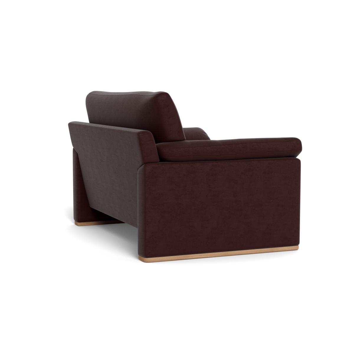 Heal's Paris II Loveseat Smart Luxe Velvet Acorn Walnut Stained Feet – image 5