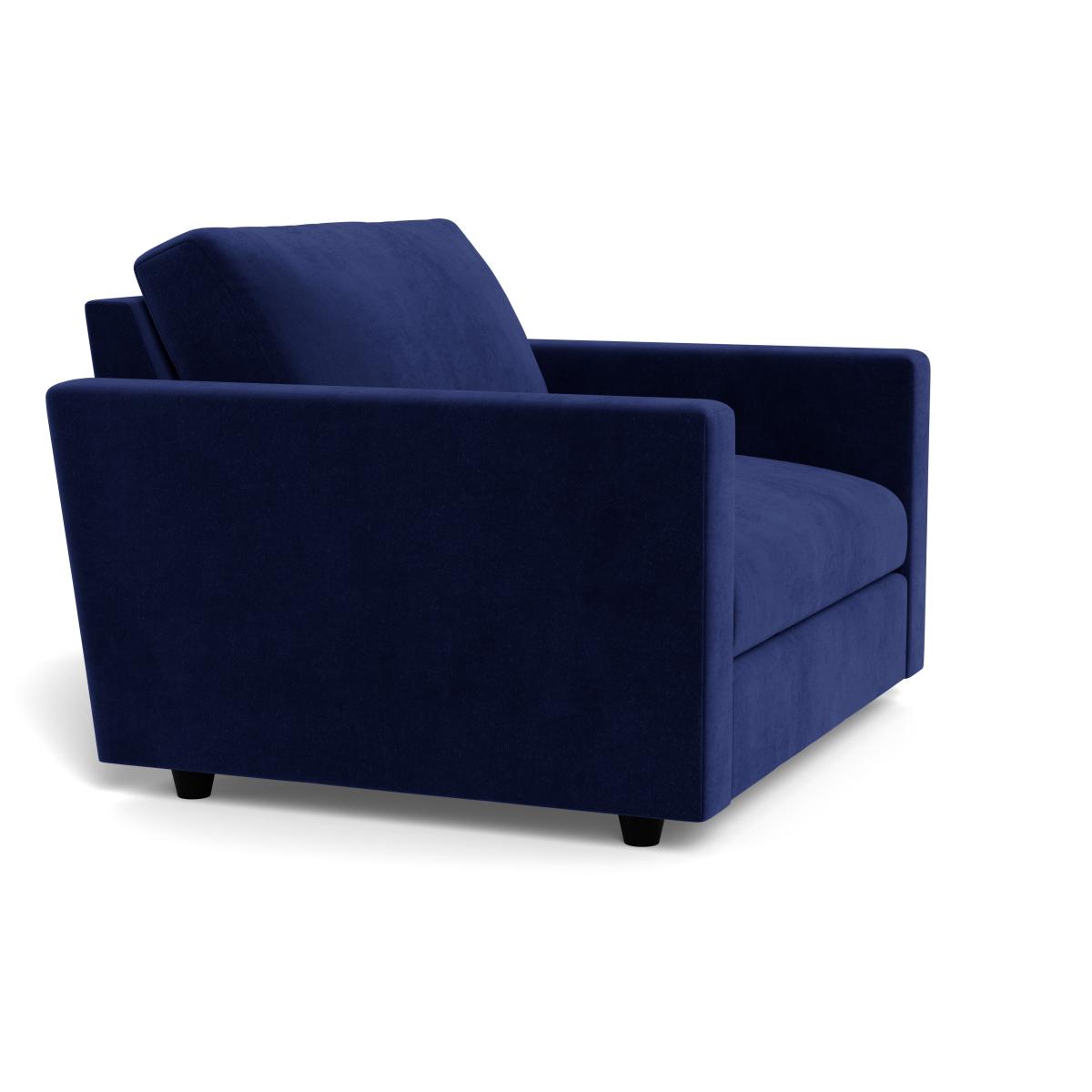 Heal's Nimbus II Loveseat Smart Luxe Velvet Midnight Black Feet – image 3
