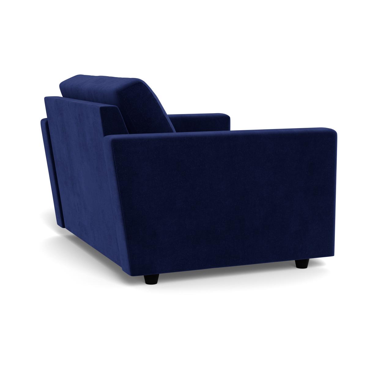 Heal's Nimbus II Loveseat Smart Luxe Velvet Midnight Black Feet – image 5
