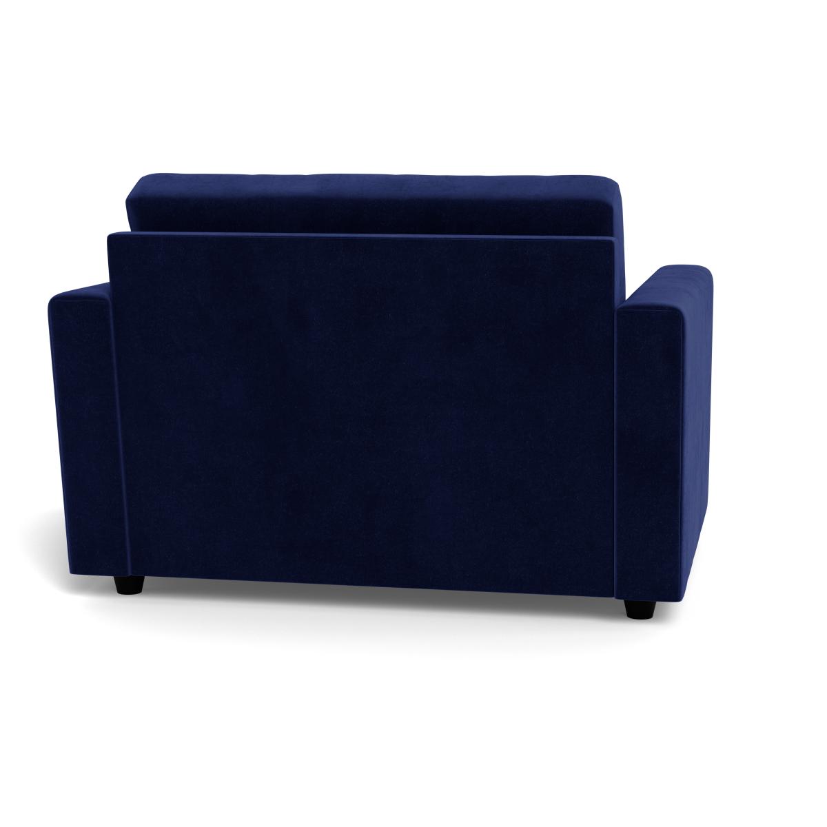 Heal's Nimbus II Loveseat Smart Luxe Velvet Midnight Black Feet – image 6