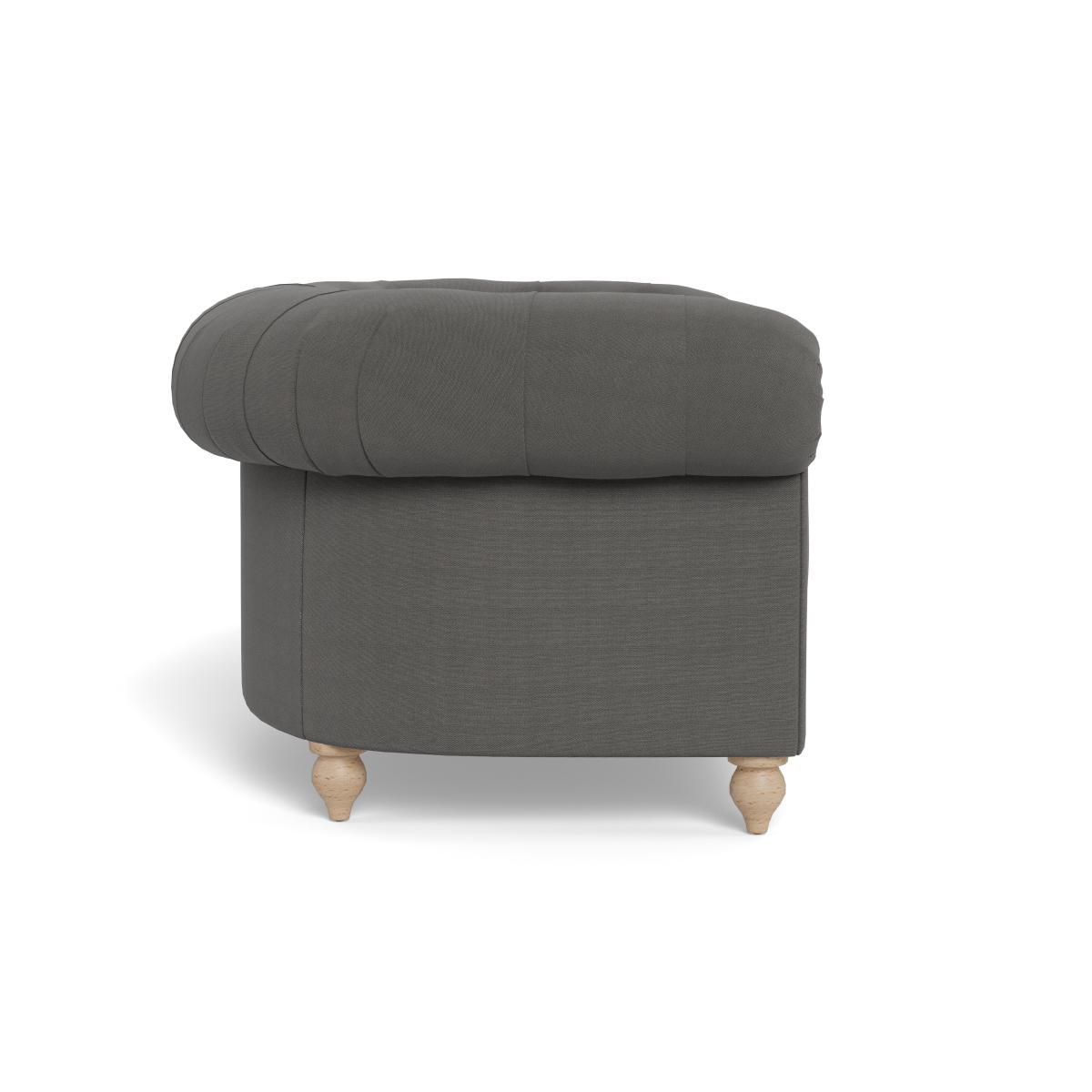 Heal's Fitzrovia Loveseat Capelo LinenCotton Ink Spot Natural Feet - Heal's UK Furniture – image 3