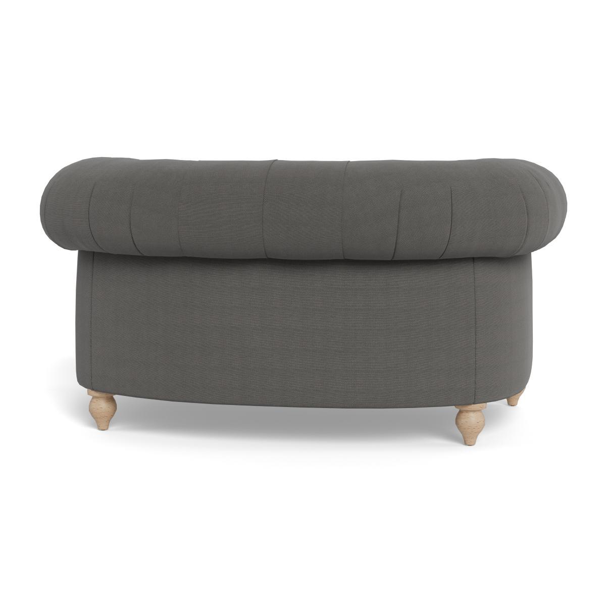 Heal's Fitzrovia Loveseat Capelo LinenCotton Ink Spot Natural Feet - Heal's UK Furniture – image 5