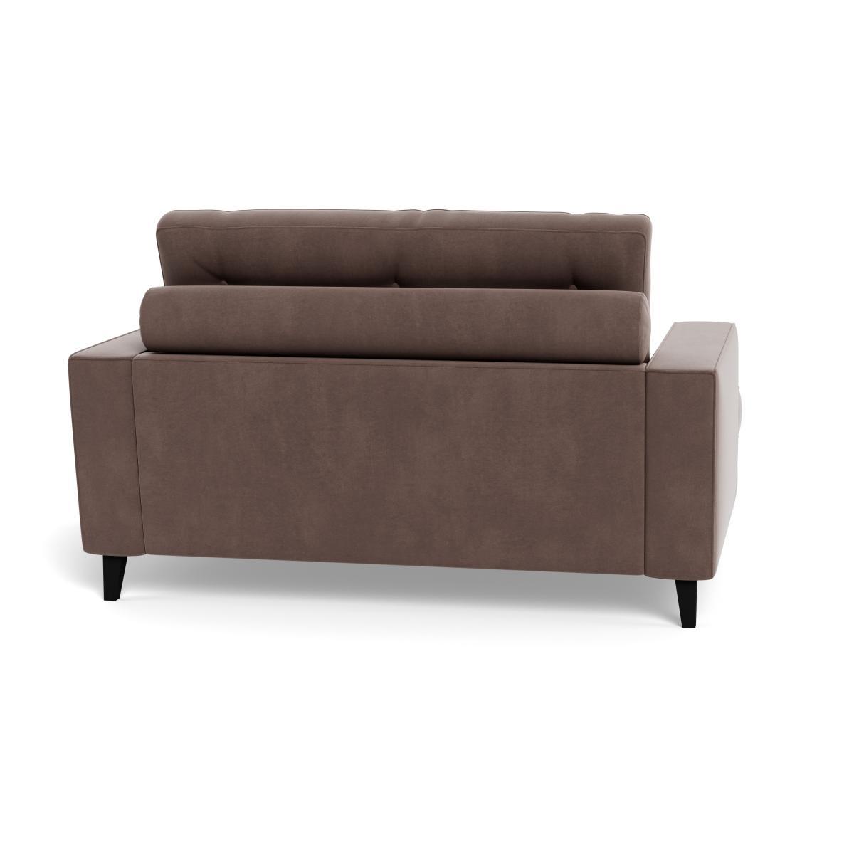 Heal's Mistral Loveseat Smart Velvet Mouse Black Feet - Heal's UK Furniture – image 5