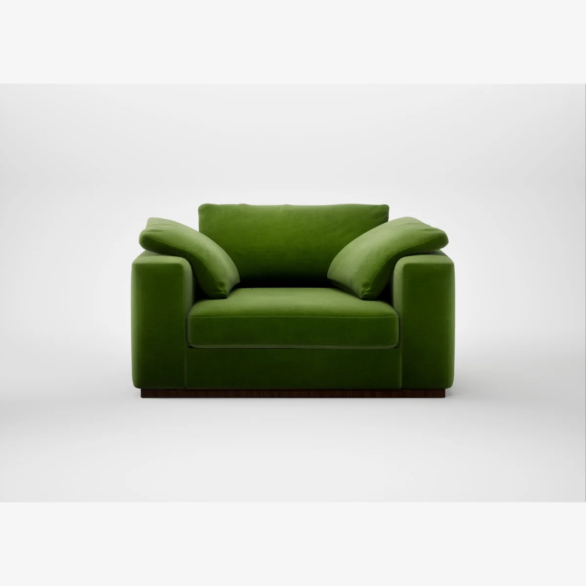 Heal's Trento Loveseat Smart Luxe Velvet Grass – image 1