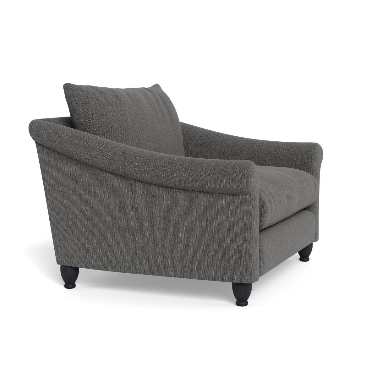 Heal's Devon Loveseat Smart Linen Mix Grey Natural Ash Feet - Heal's UK Furniture – image 2