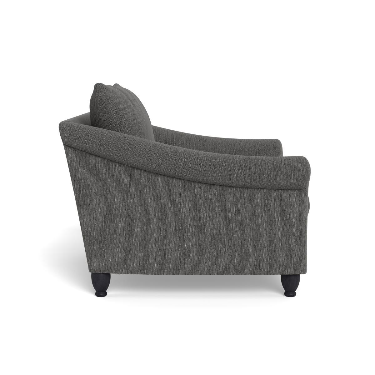Heal's Devon Loveseat Smart Linen Mix Grey Natural Ash Feet - Heal's UK Furniture – image 3