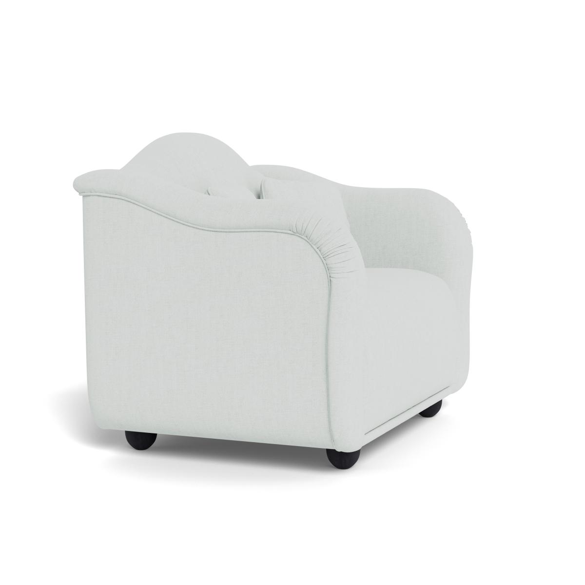 Heal's Tetbury Loveseat Broad Weave Tin Natural Beech Feet – image 3