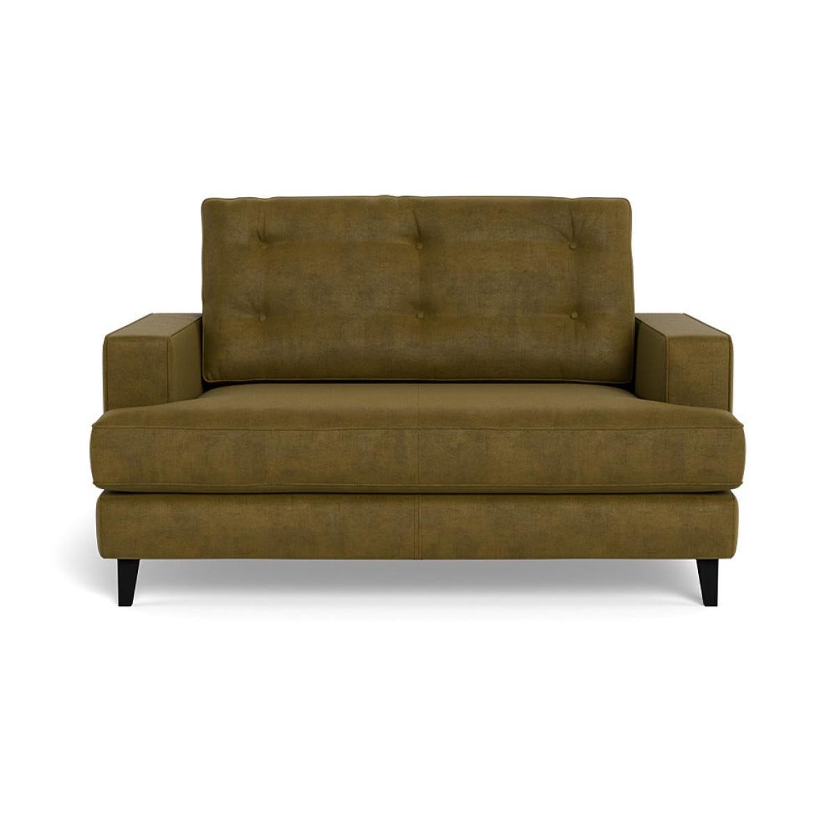 Heal's Mistral Loveseat Smart Luxe Velvet Peridot Black Beech Feet – image 2