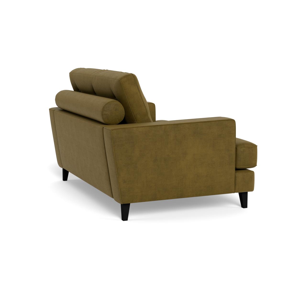 Heal's Mistral Loveseat Smart Luxe Velvet Peridot Black Beech Feet – image 5