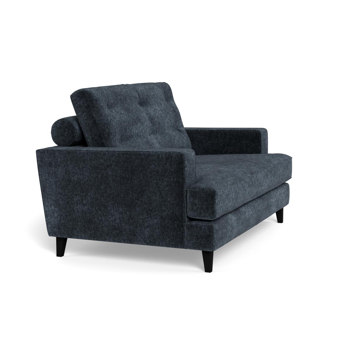 Heal's Mistral Loveseat Boucle Velvet Space Natural Beech Feet – image 2