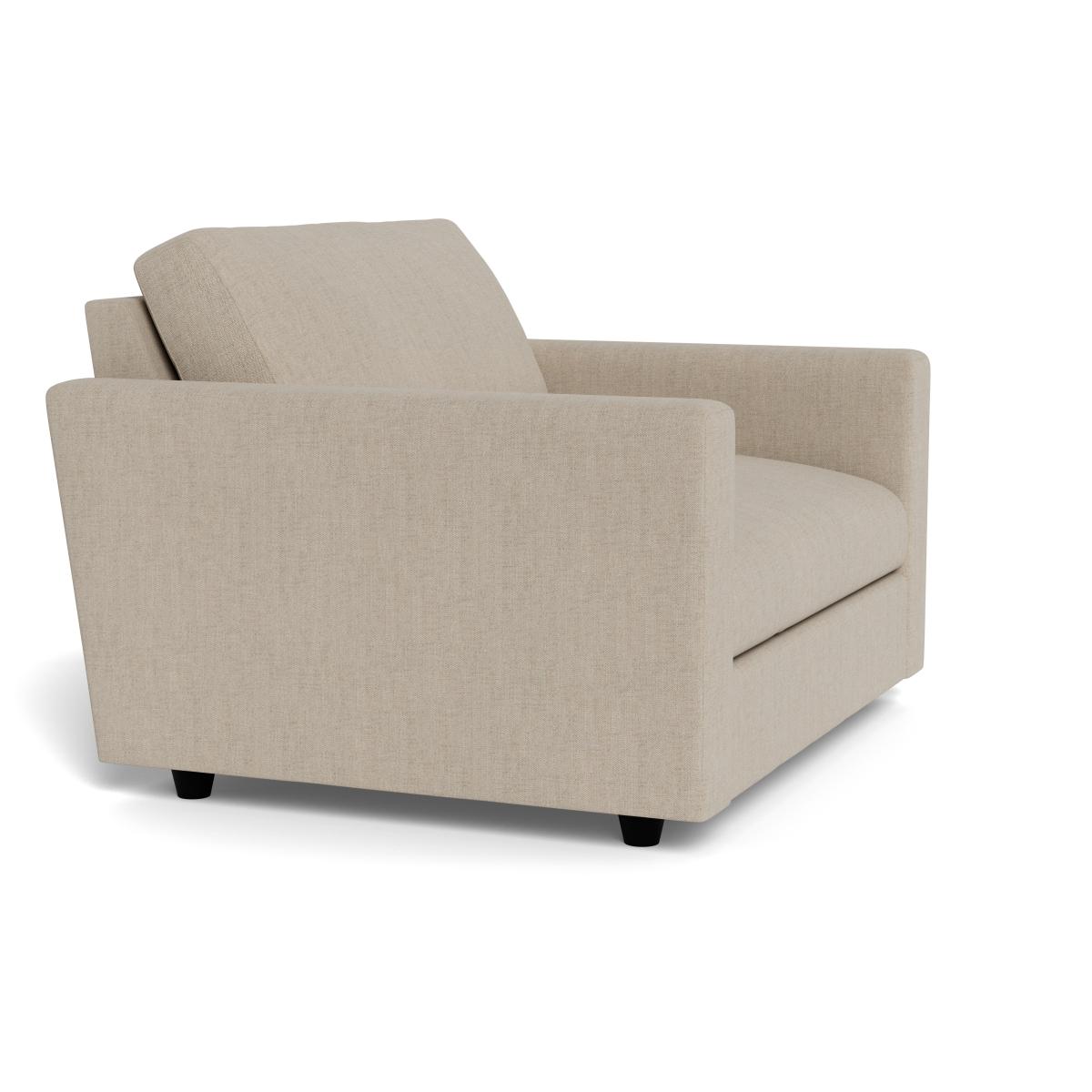 Heal's Nimbus Loveseat Broad Weave Putty Black Feet – image 2