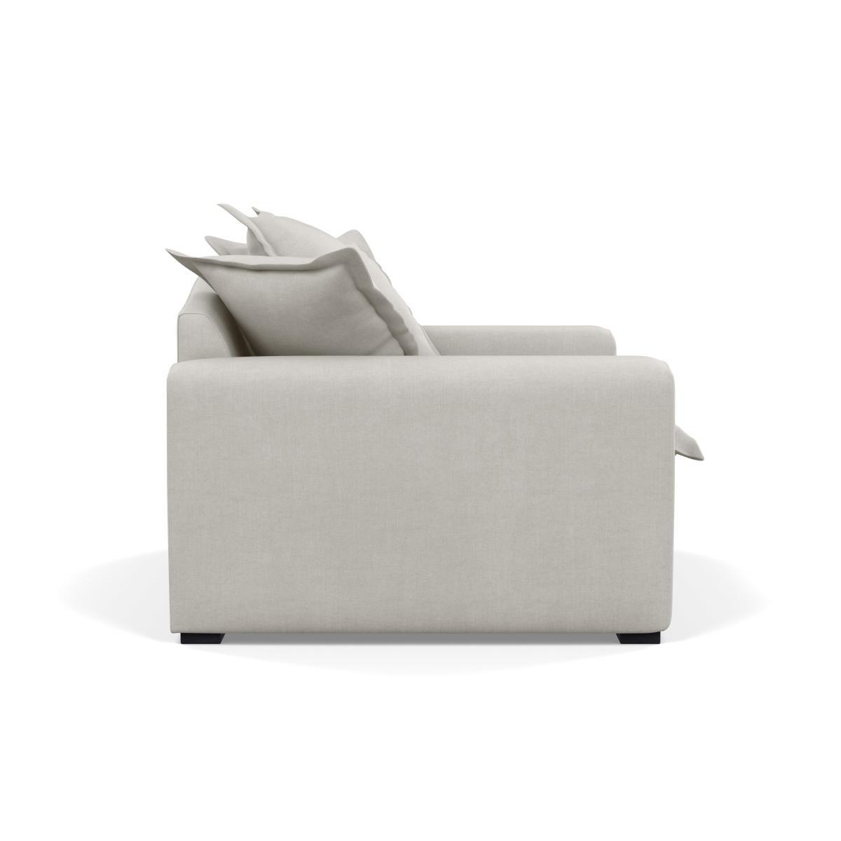 Heal's Brompton Loveseat Capelo LinenCotton Sea Salt Walnut Stain Feet - Heal's UK Furniture – image 3