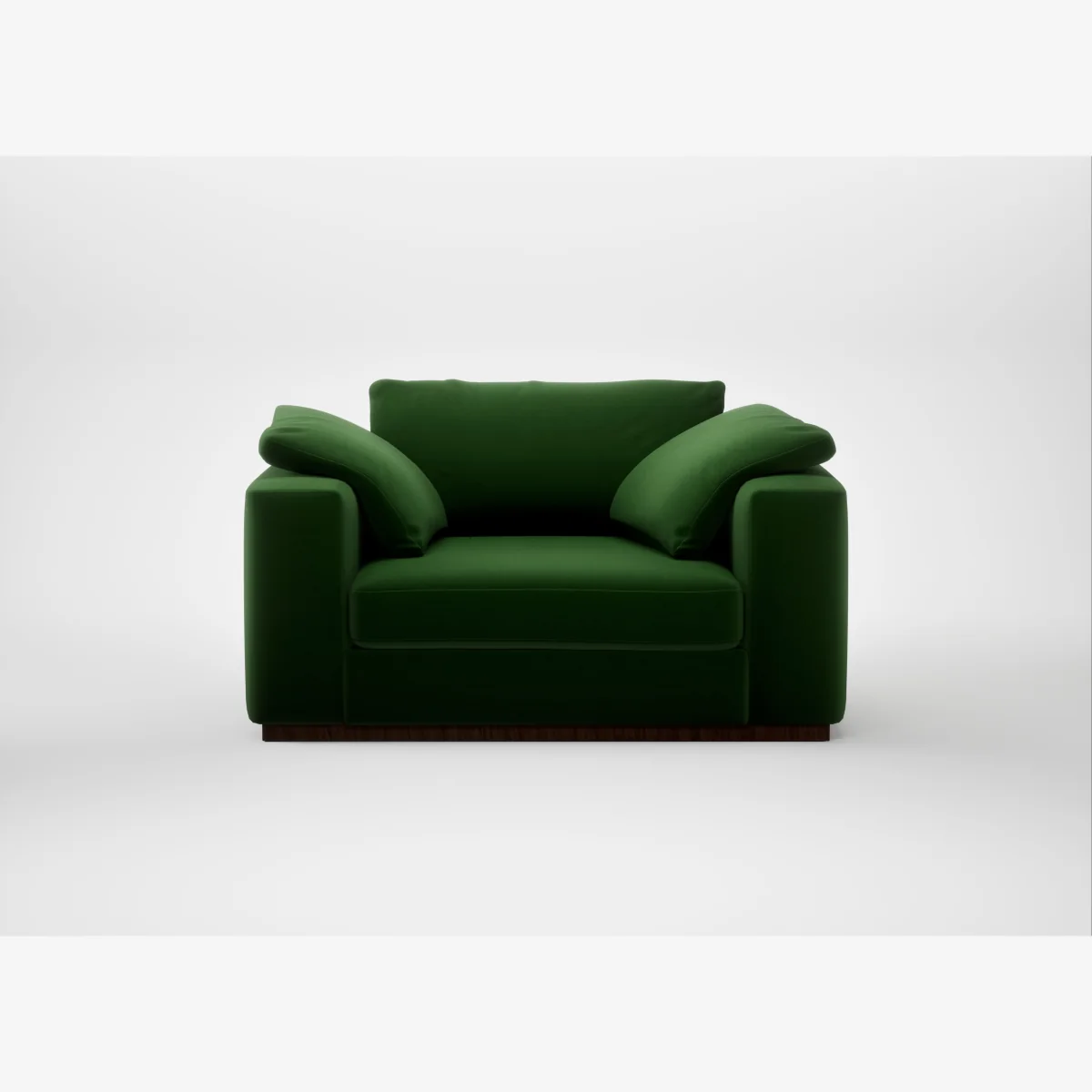 Heal's Trento Loveseat Smart Velvet Forest – image 1