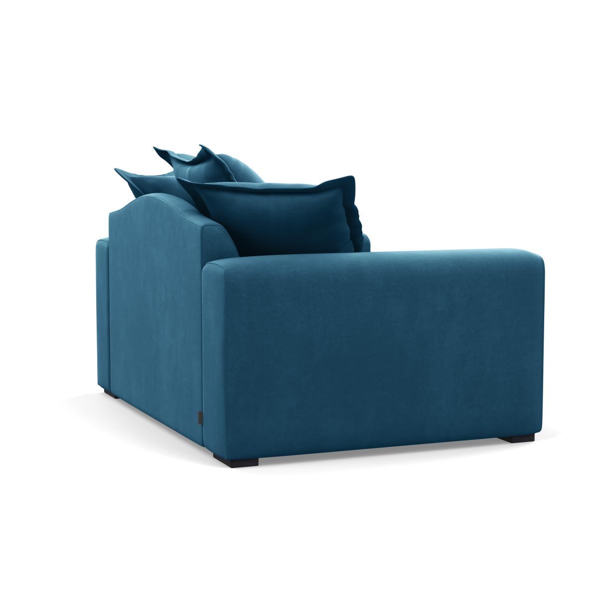 Heal's Brompton Loveseat Smart Luxe Velvet Grass Natural Feet - Heal's UK Furniture – image 4