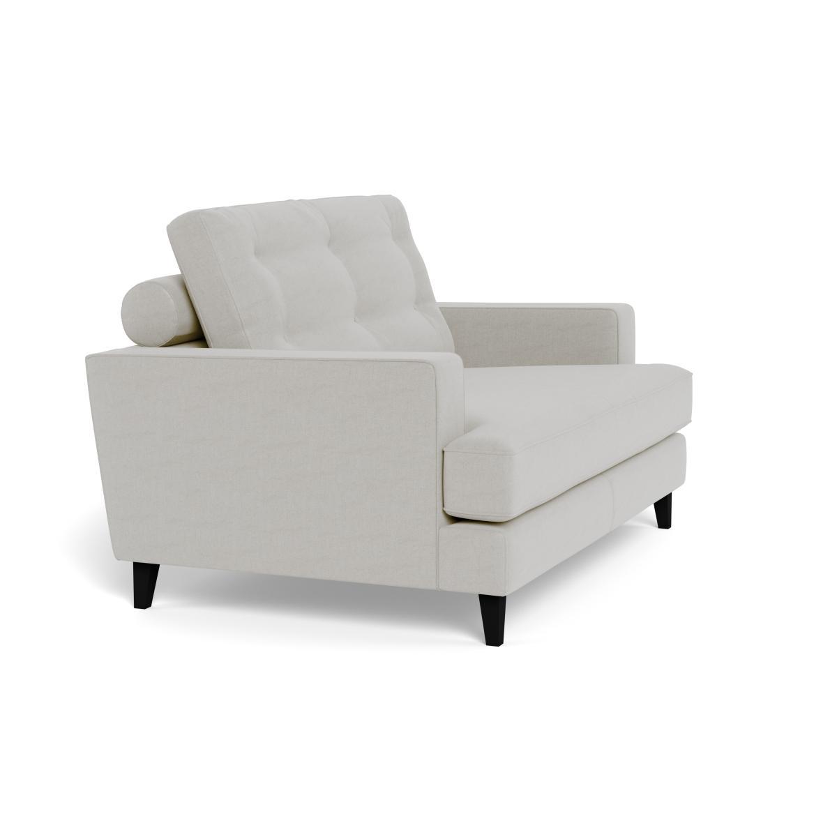 Heal's Mistral Loveseat Capelo LinenCotton Sea Salt Black Feet - Heal's UK Furniture – image 2