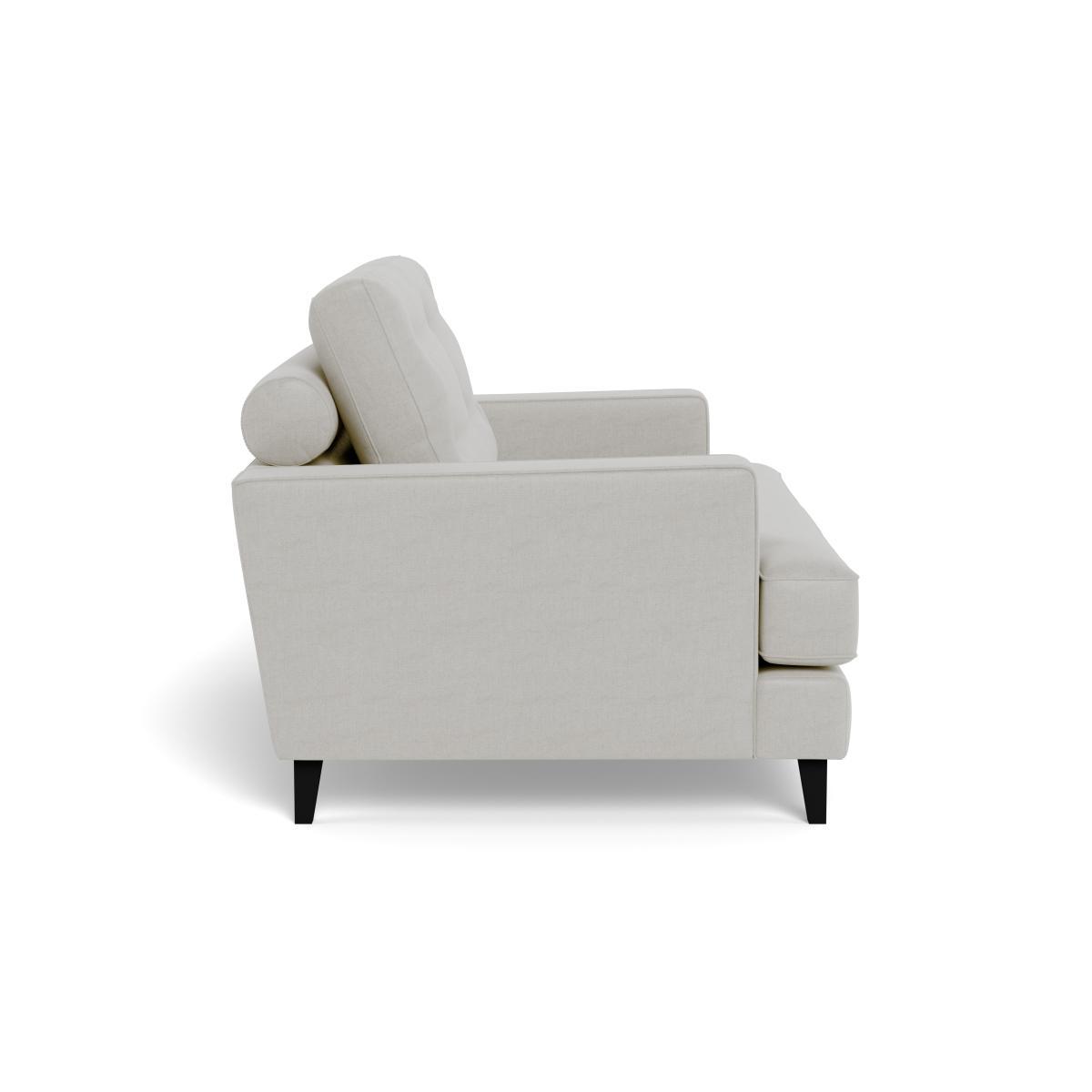 Heal's Mistral Loveseat Capelo LinenCotton Sea Salt Black Feet - Heal's UK Furniture – image 3