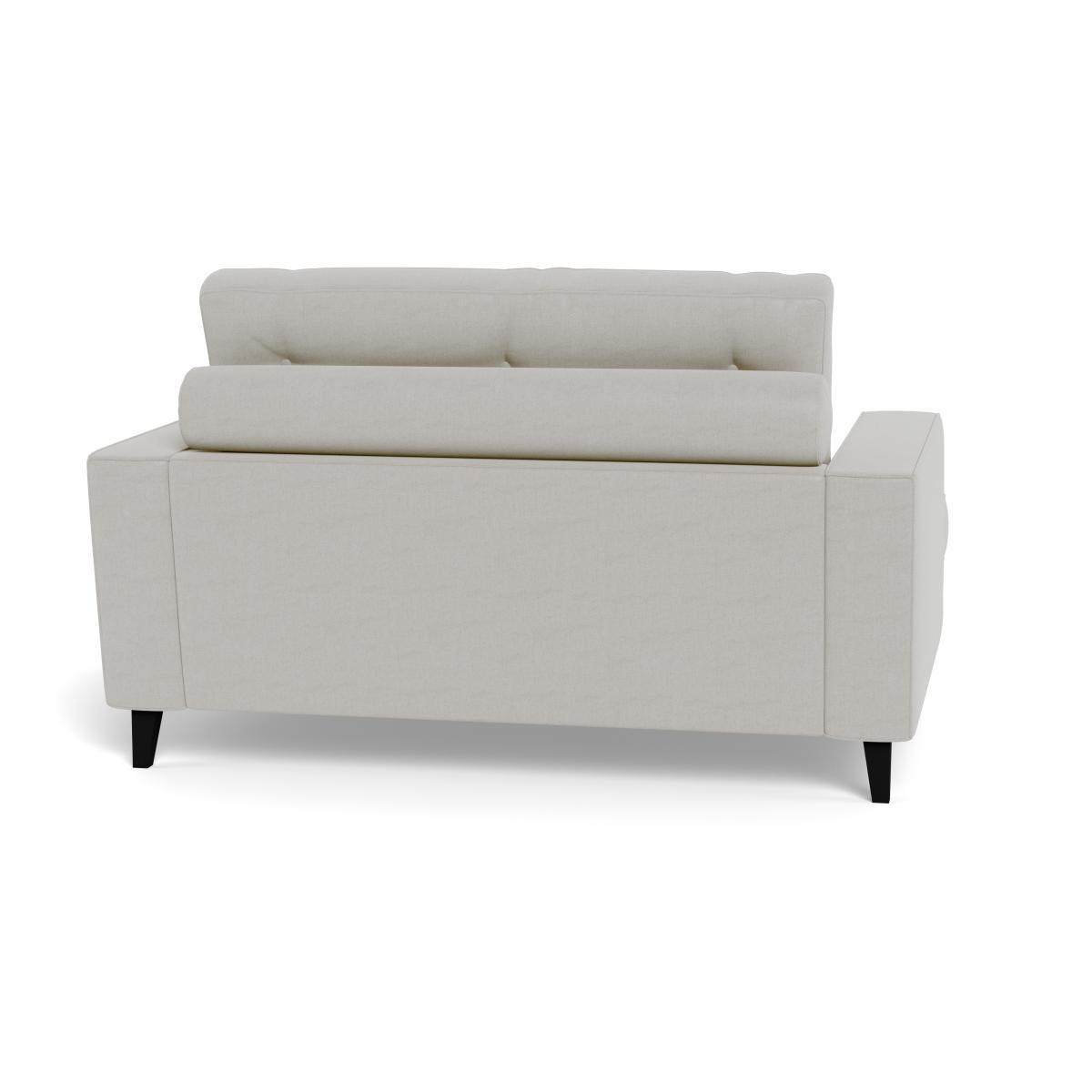 Heal's Mistral Loveseat Capelo LinenCotton Sea Salt Black Feet - Heal's UK Furniture – image 5