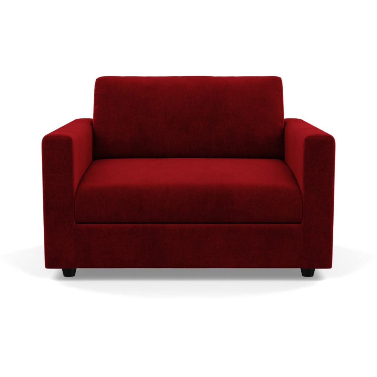 Heal's Nimbus II Loveseat Smart Luxe Velvet Mulberry Black Feet – image 2