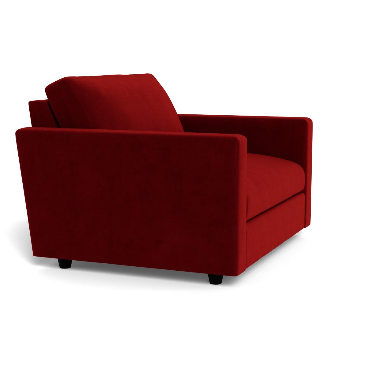 Heal's Nimbus II Loveseat Smart Luxe Velvet Mulberry Black Feet – image 3