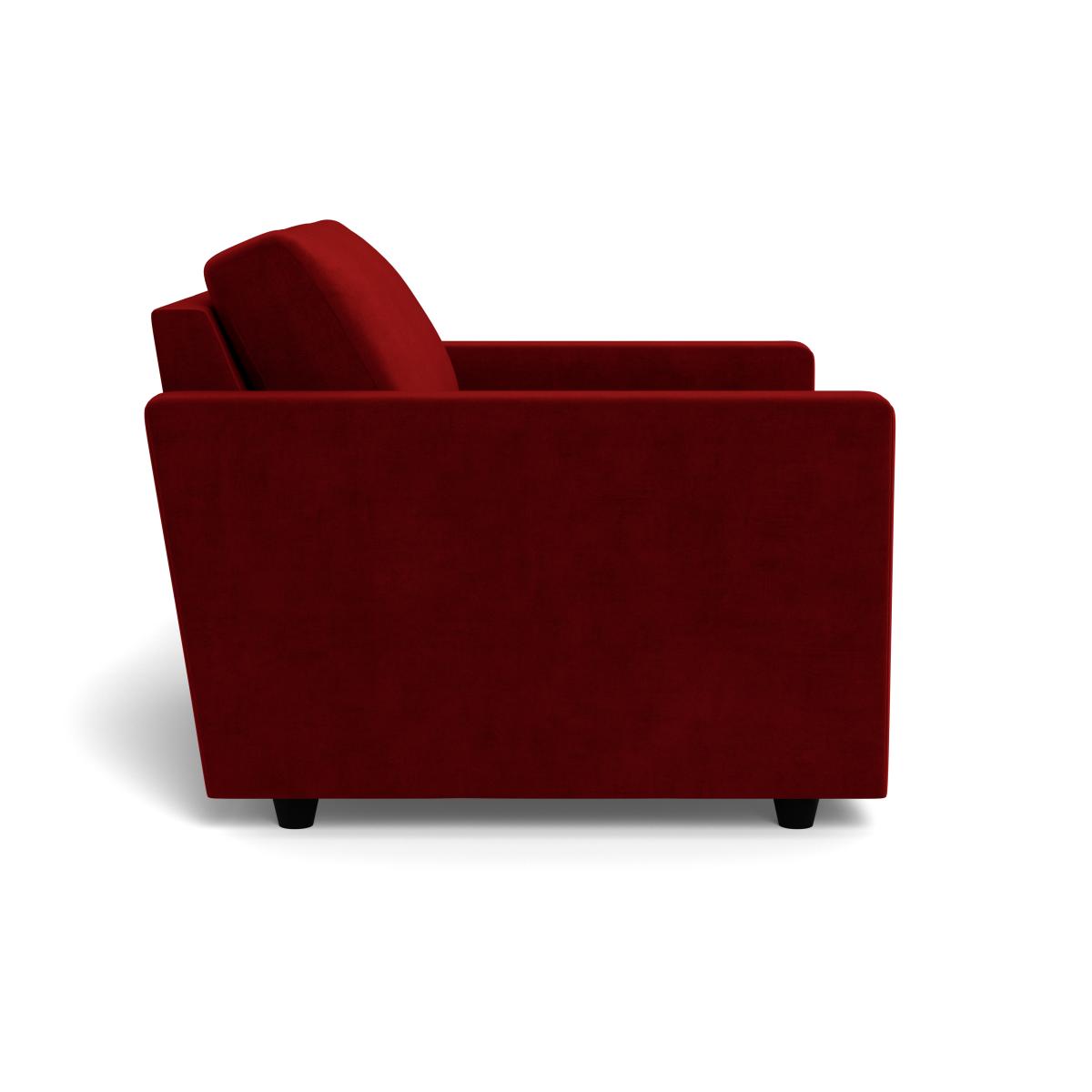 Heal's Nimbus II Loveseat Smart Luxe Velvet Mulberry Black Feet – image 4