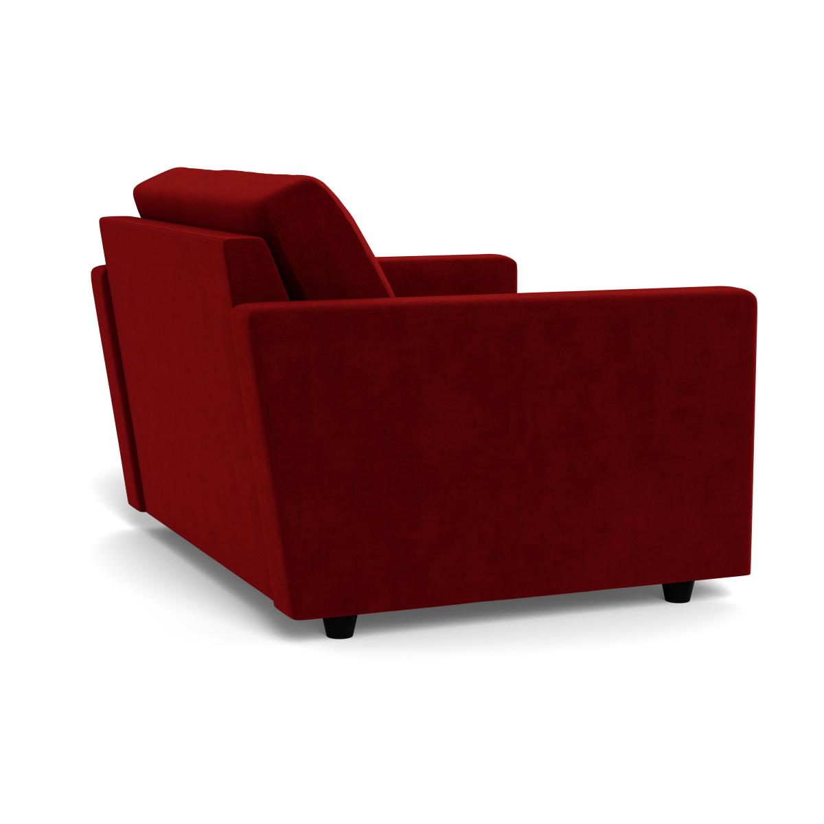 Heal's Nimbus II Loveseat Smart Luxe Velvet Mulberry Black Feet – image 5