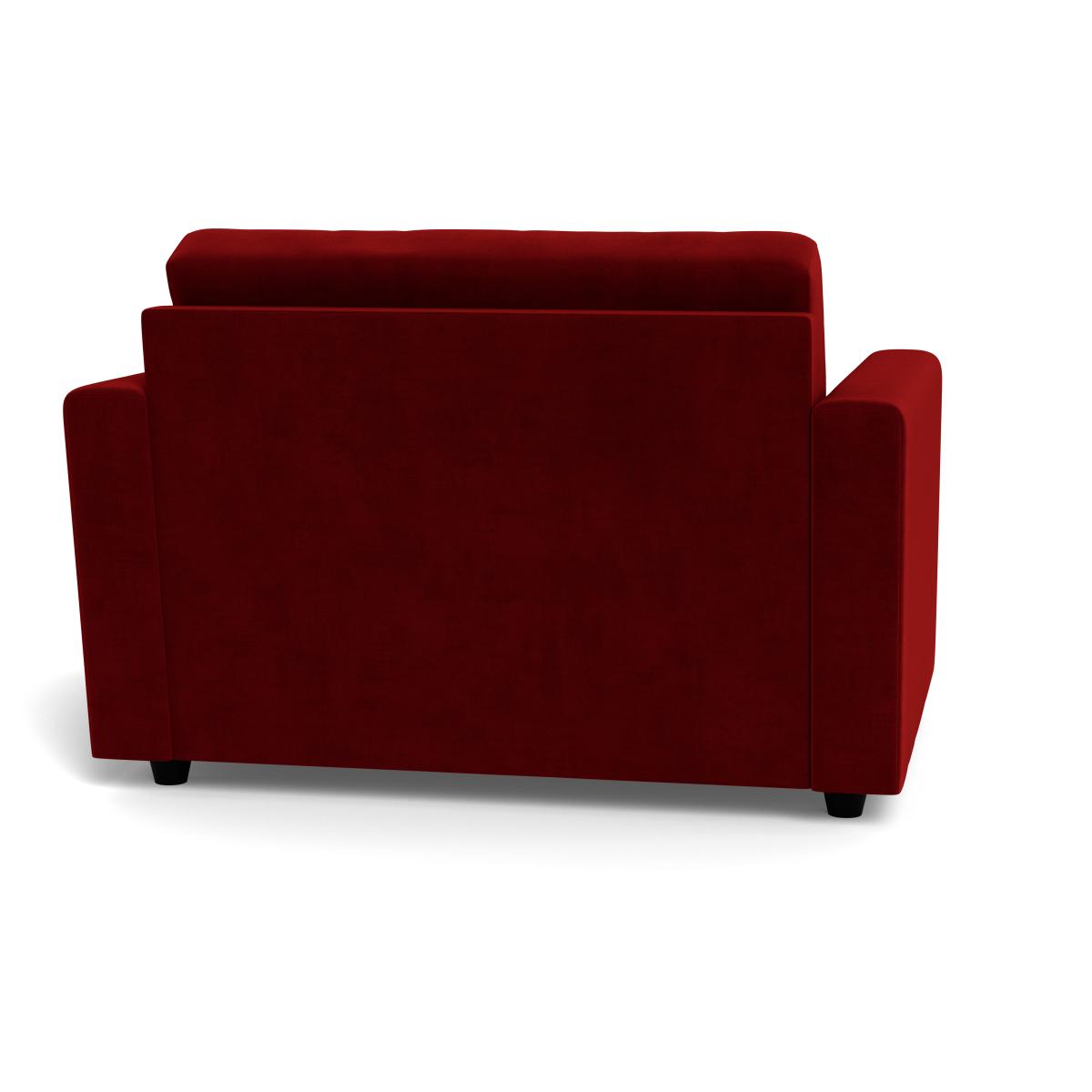 Heal's Nimbus II Loveseat Smart Luxe Velvet Mulberry Black Feet – image 6