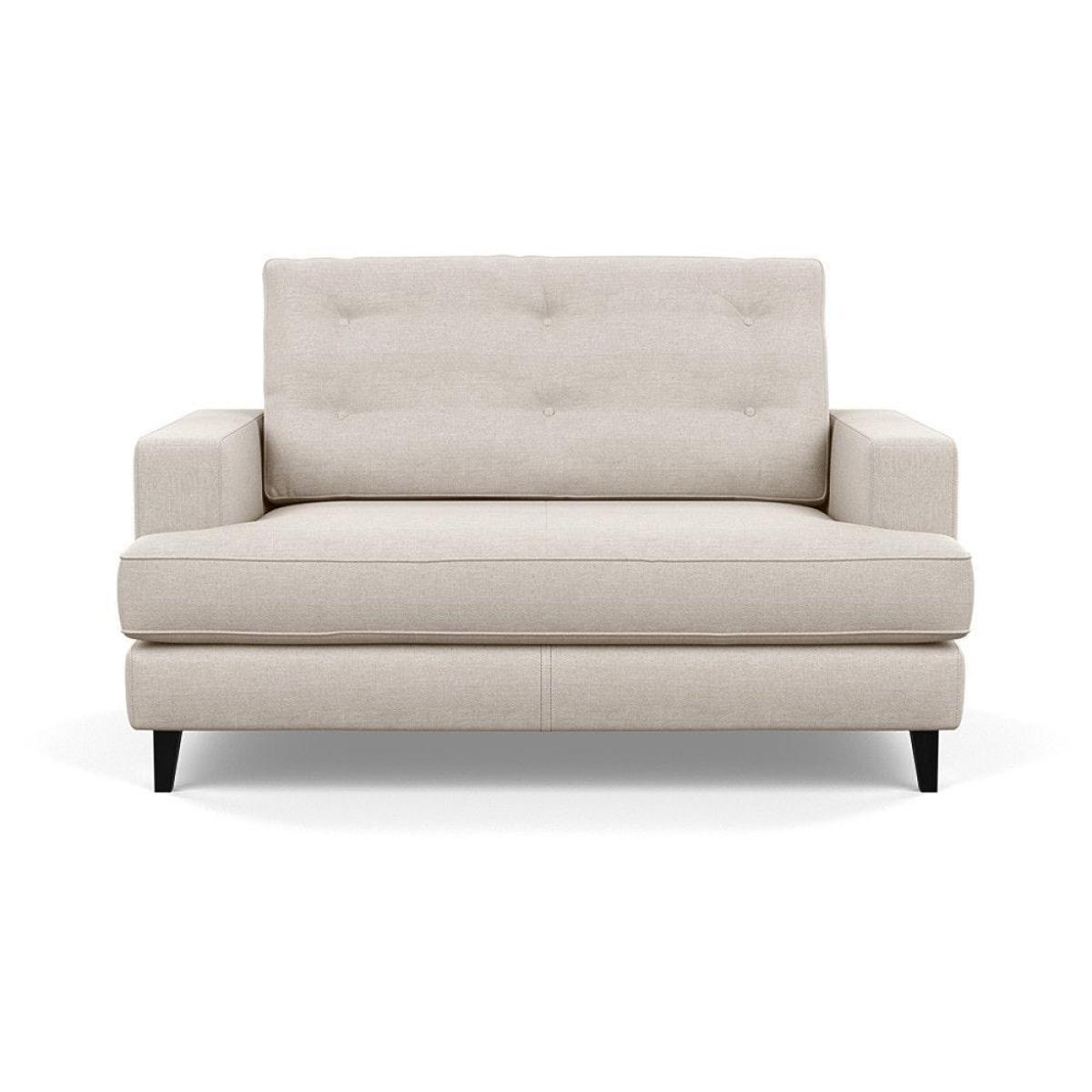 Heal's Mistral Loveseat Velvet Platinum Black Feet - Heal's UK Furniture – image 18