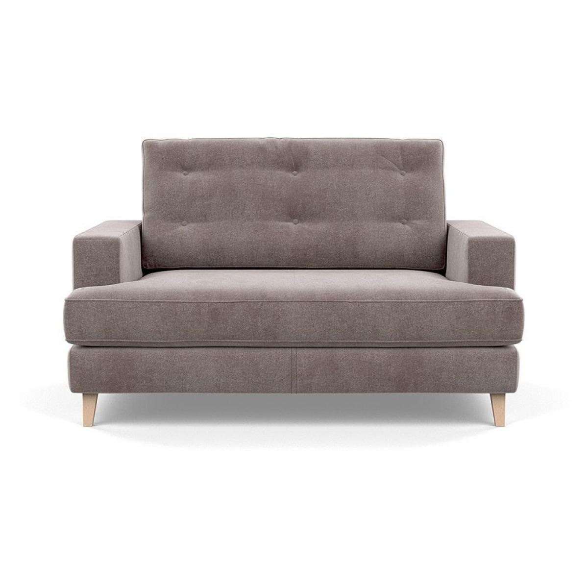 Heal's Mistral Loveseat Velvet Platinum Black Feet - Heal's UK Furniture – image 26