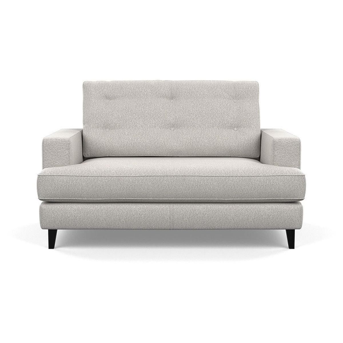 Heal's Mistral Loveseat Velvet Platinum Black Feet - Heal's UK Furniture – image 41