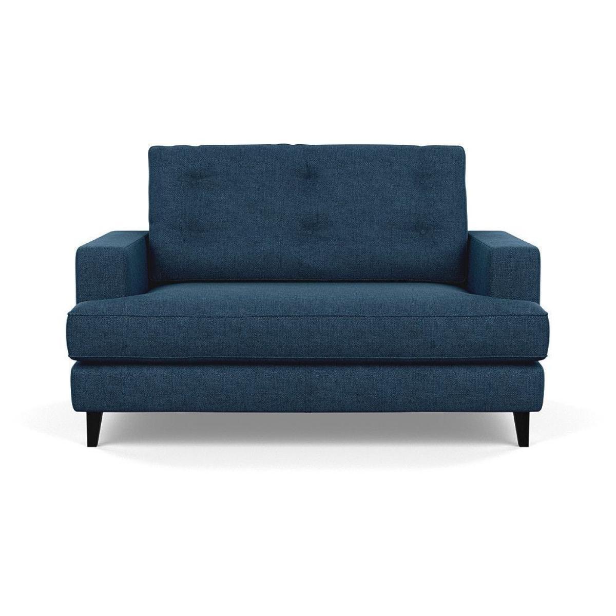 Heal's Mistral Loveseat Velvet Platinum Black Feet - Heal's UK Furniture – image 65