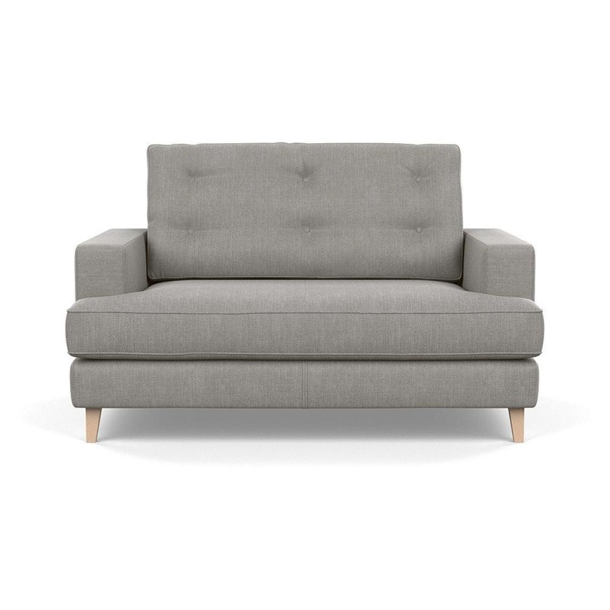 Heal's Mistral Loveseat Velvet Platinum Black Feet - Heal's UK Furniture – image 71