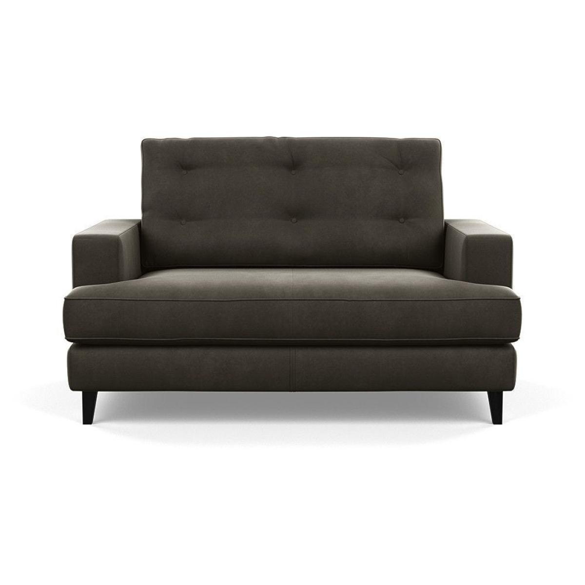 Heal's Mistral Loveseat Velvet Platinum Black Feet - Heal's UK Furniture – image 81