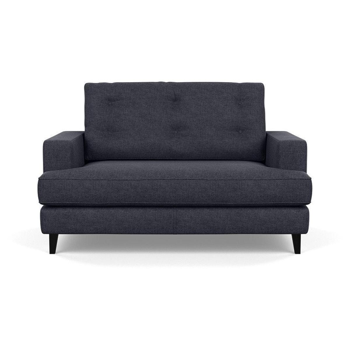 Heal's Mistral Loveseat Velvet Platinum Black Feet - Heal's UK Furniture – image 87