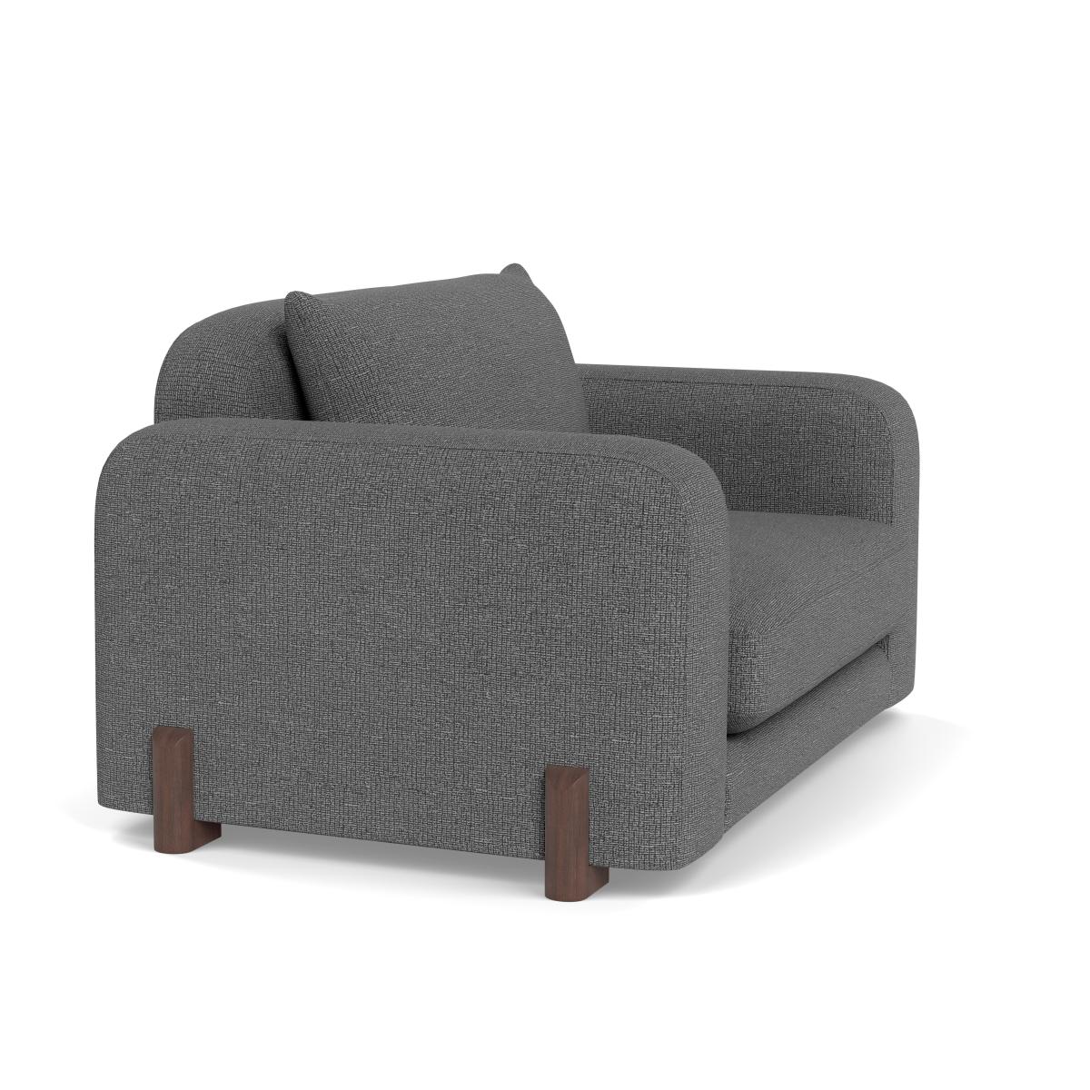 Heal's Nuvola Loveseat Tejo Recycled Noir Walnut Stained Feet – image 2