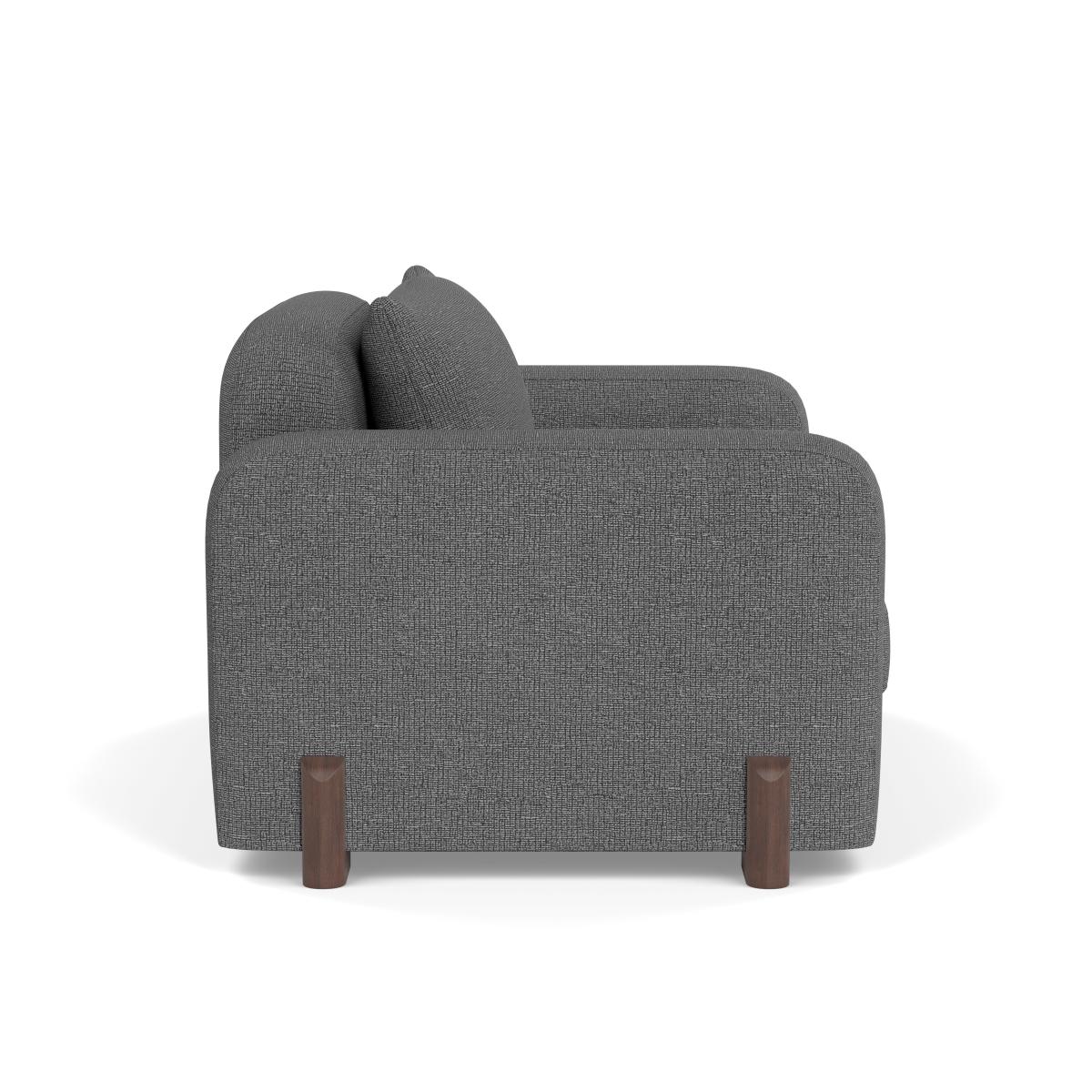 Heal's Nuvola Loveseat Tejo Recycled Noir Walnut Stained Feet – image 3