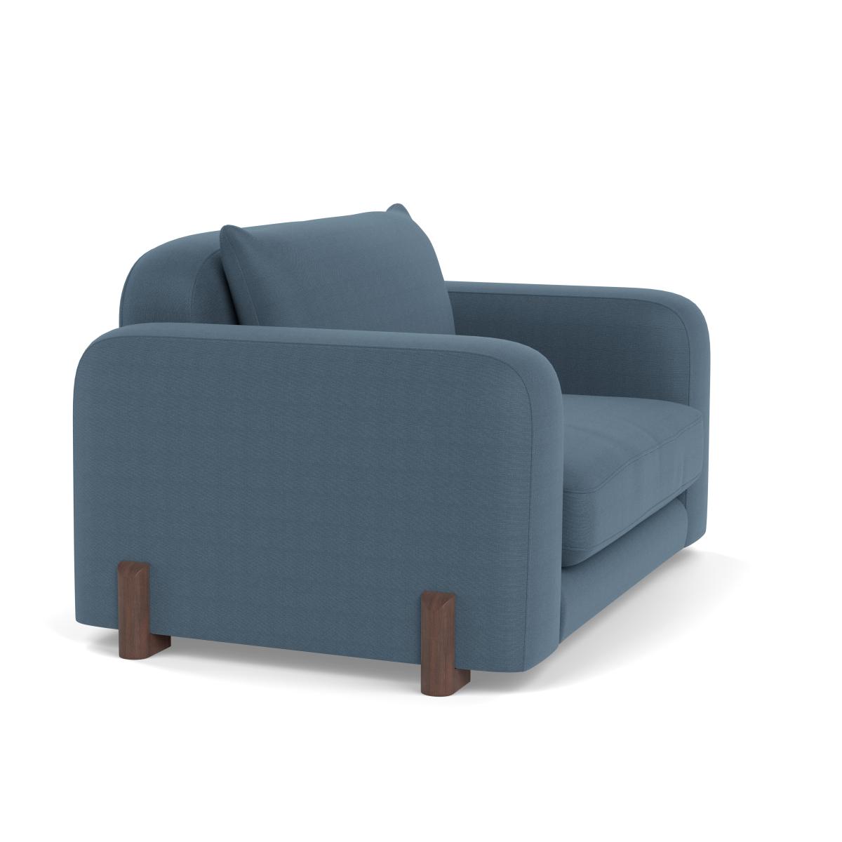 Heal's Nuvola Loveseat Capelo Mineral Walnut Stained Feet – image 2