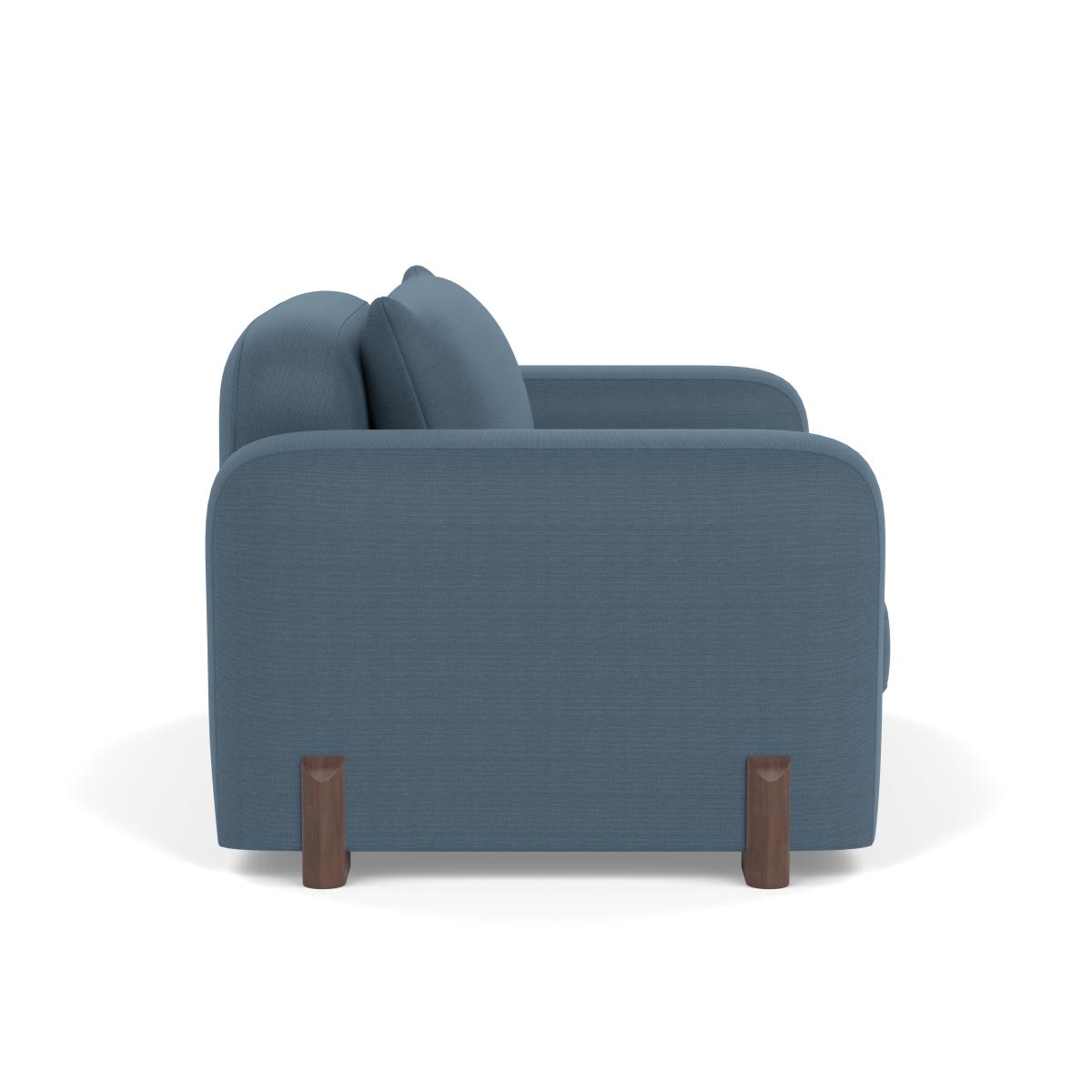 Heal's Nuvola Loveseat Capelo Mineral Walnut Stained Feet – image 3
