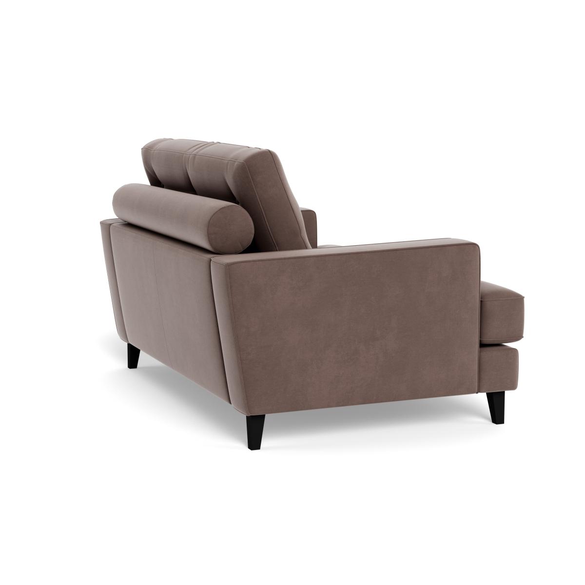 Heal's Mistral Loveseat Smart Velvet Mouse Natural Feet – image 5