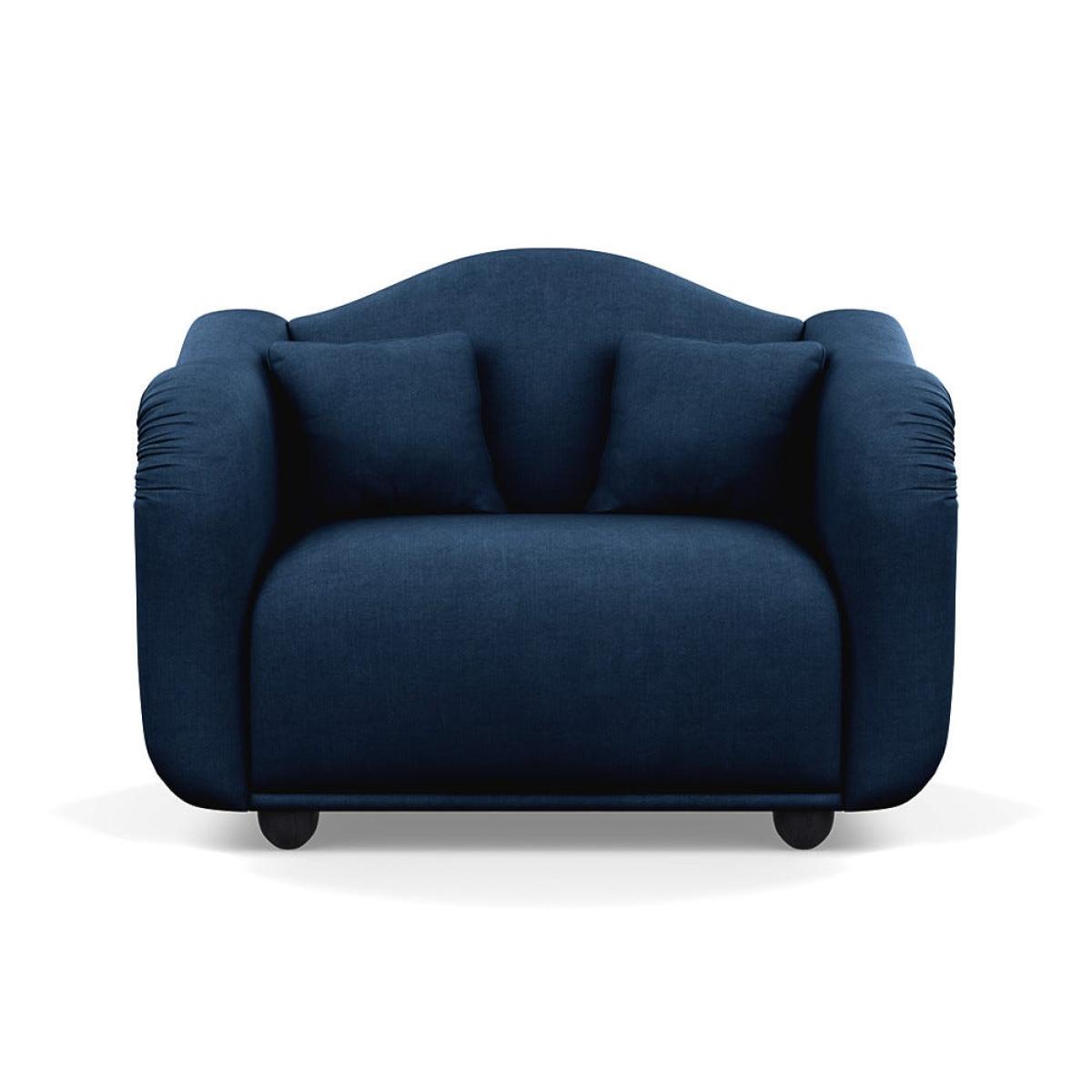 Heal's Tetbury Loveseat Capleo Linen-Cotton Inkspot Black Beech Feet – image 2