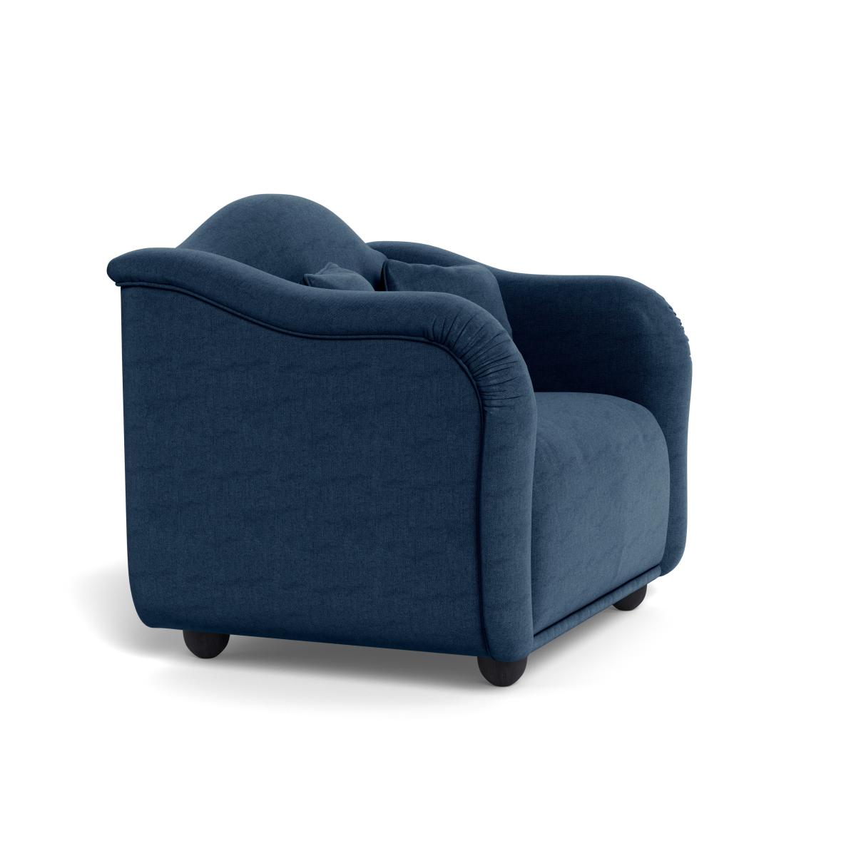 Heal's Tetbury Loveseat Capleo Linen-Cotton Inkspot Black Beech Feet – image 3