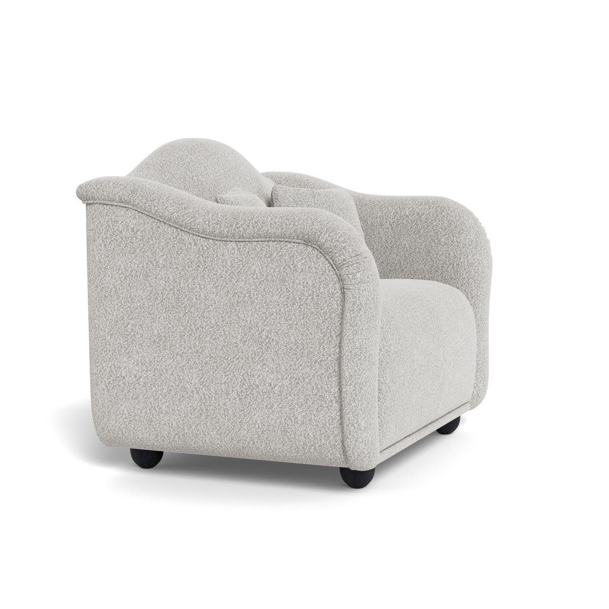 Heal's Tetbury Loveseat Chunky Boucle Ecru Walnut Stained Beech Feet – image 3