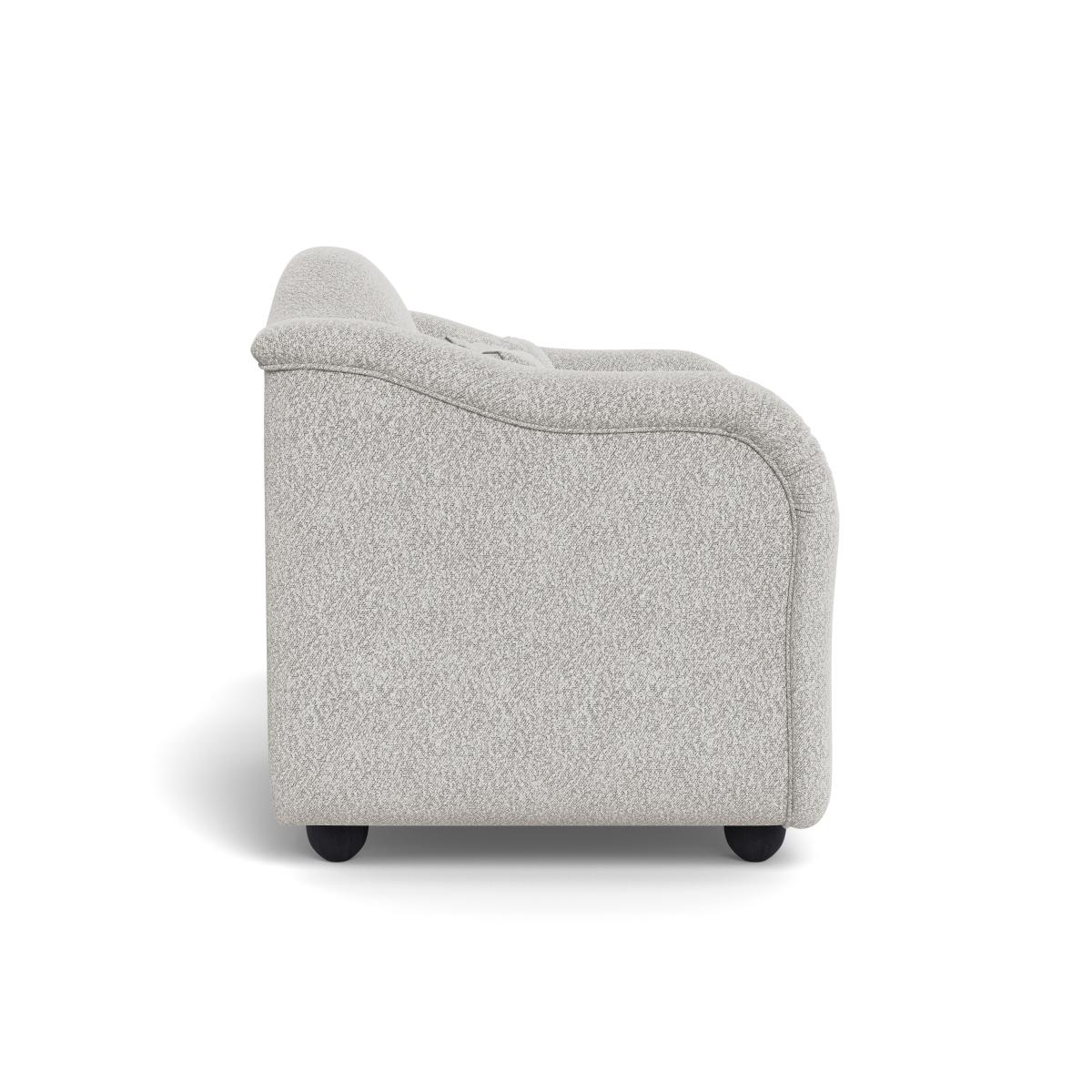 Heal's Tetbury Loveseat Chunky Boucle Ecru Walnut Stained Beech Feet – image 4