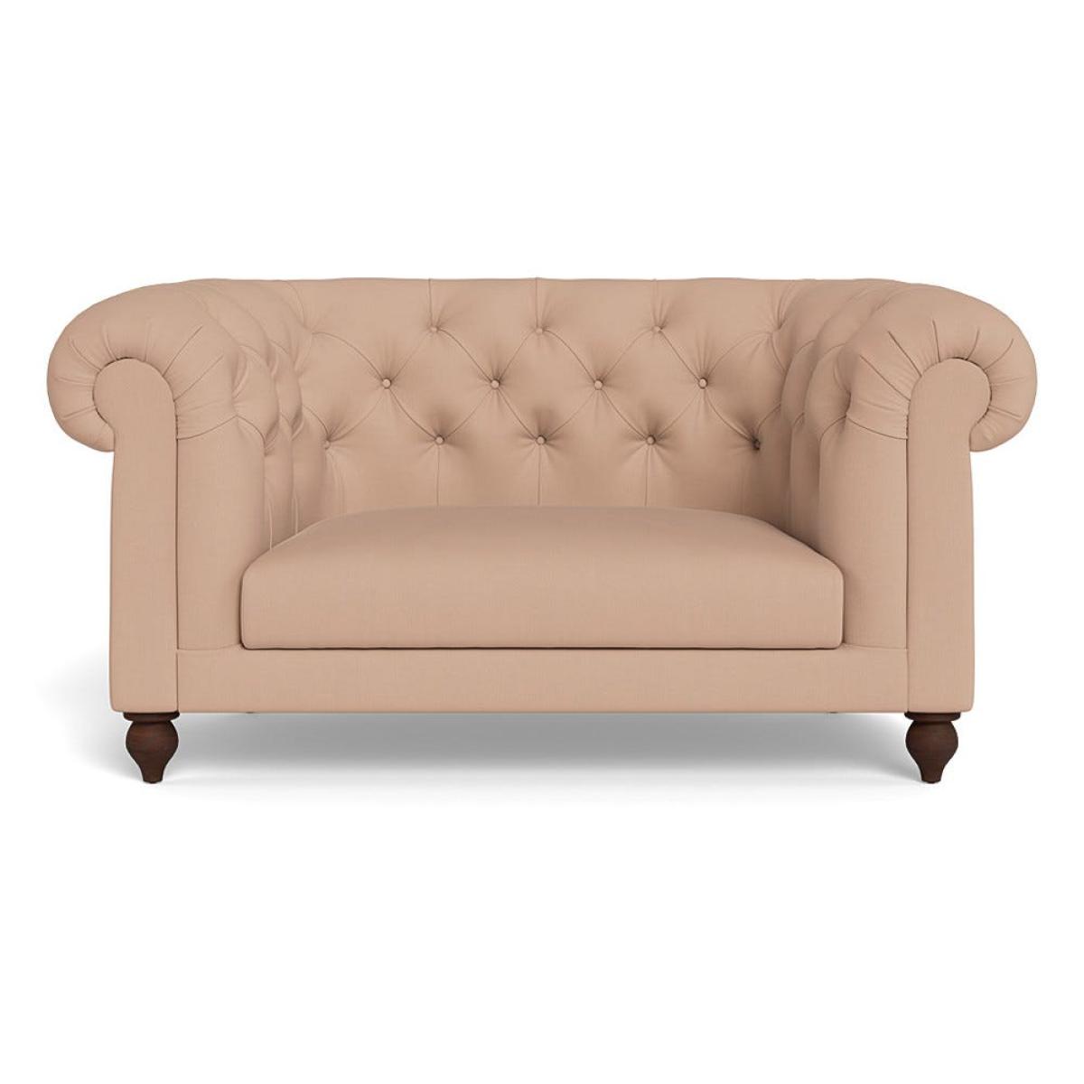 Heal's Fitzrovia Loveseat Capelo Linen-Cotton Rosedale Stained Feet – image 2