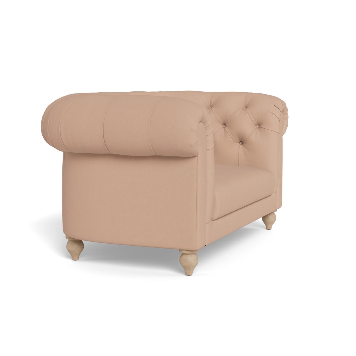 Heal's Fitzrovia Loveseat Capelo Linen-Cotton Rosedale Stained Feet – image 3