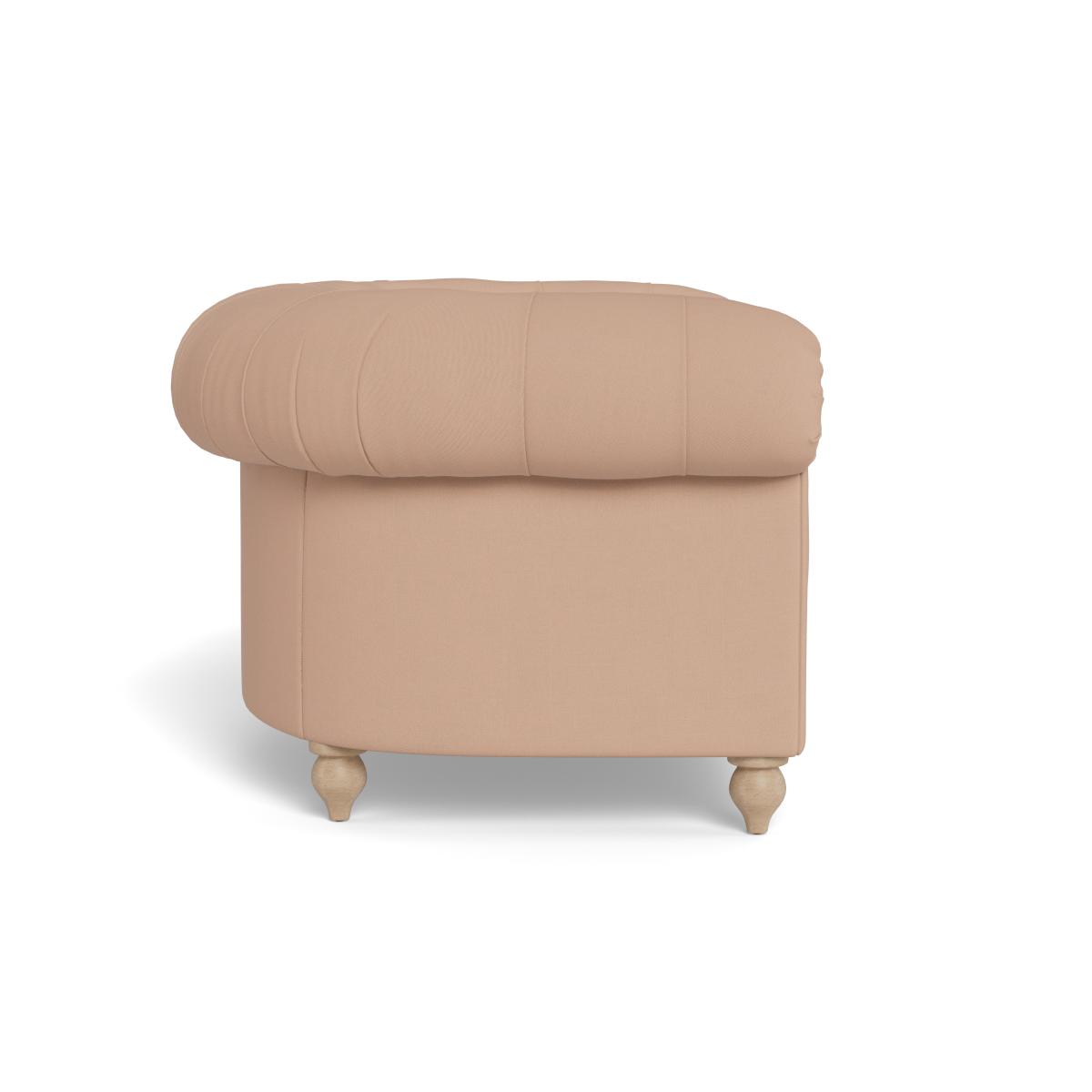 Heal's Fitzrovia Loveseat Capelo Linen-Cotton Rosedale Stained Feet – image 4