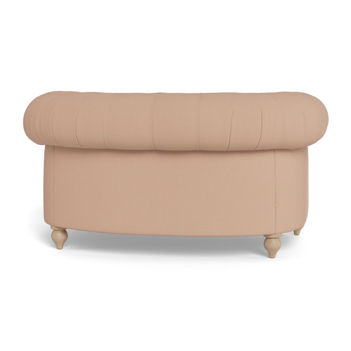 Heal's Fitzrovia Loveseat Capelo Linen-Cotton Rosedale Stained Feet – image 6