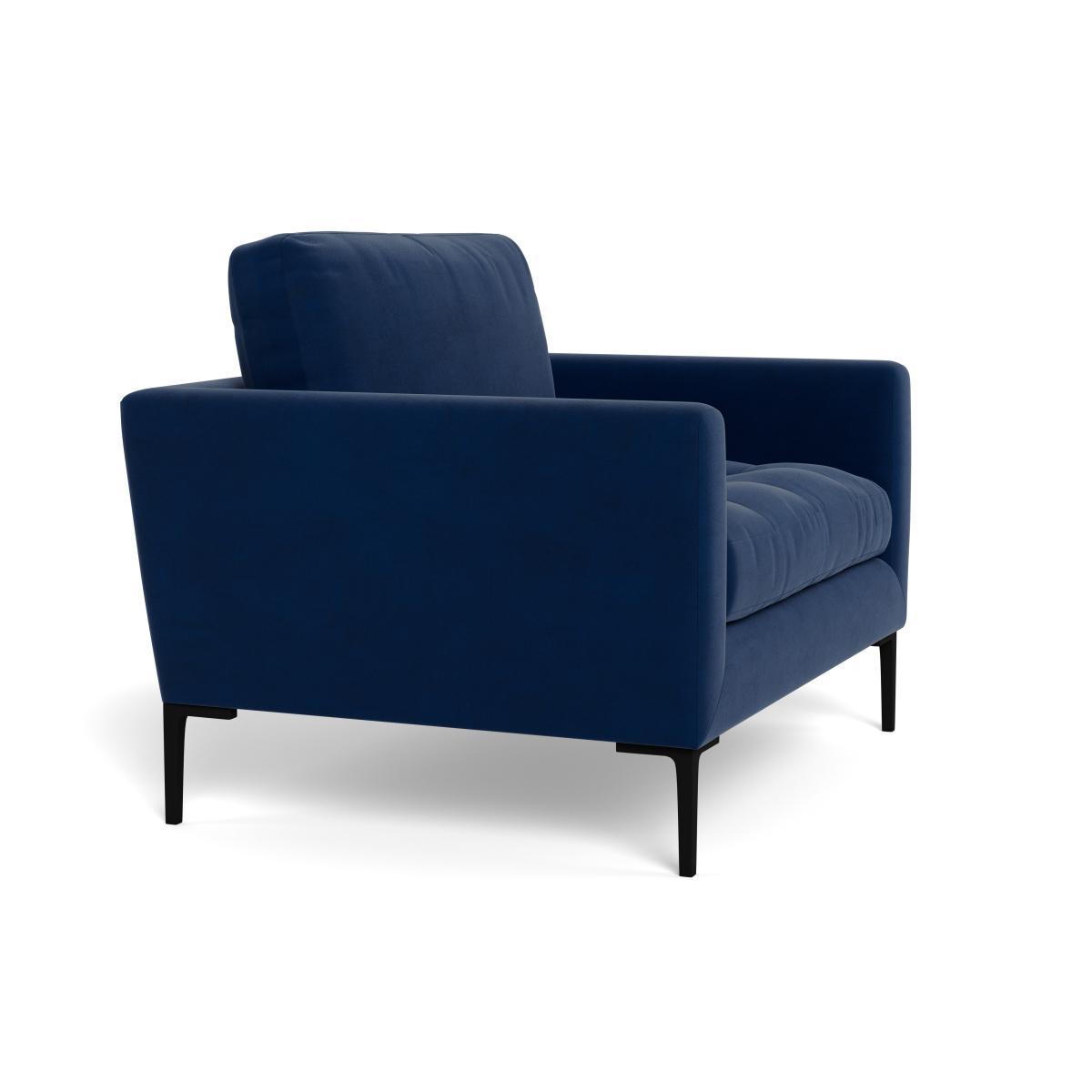 Heal's Eton Loveseat Velvet Midnight Brass Feet - Heal's UK Furniture – image 2
